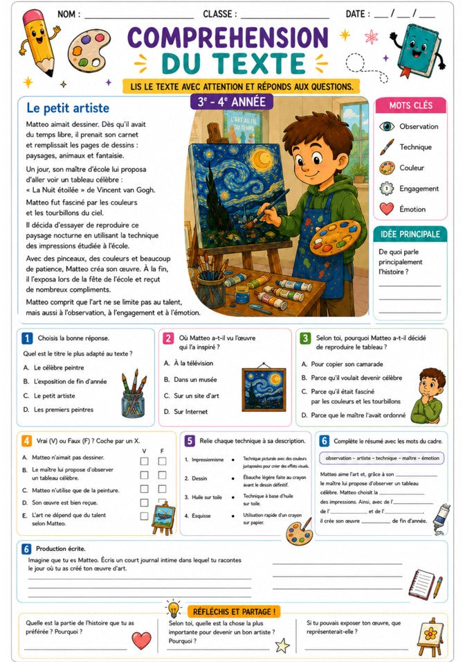 ABC - La Méthode Complète de Compréhension et de Production Écrite – Plus de 277 activités